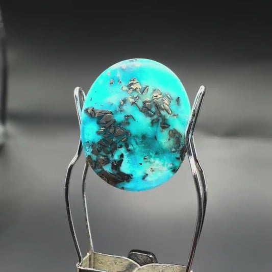Natural Firoza (Turquoise) 8.17 CT – Certified Gemstone