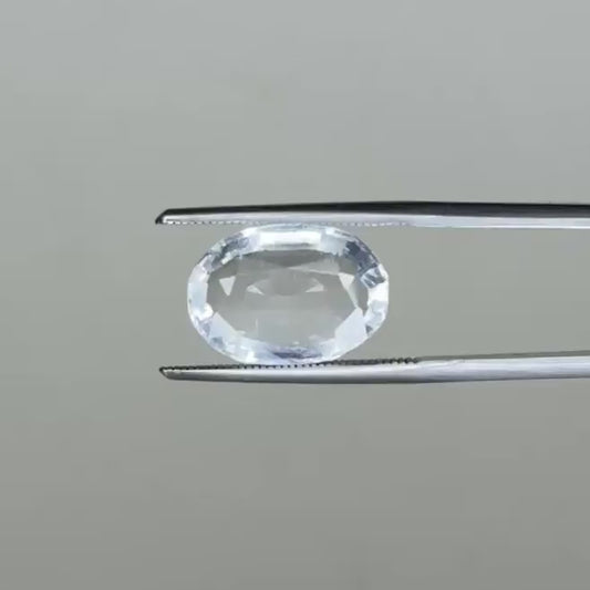 Natural White Topaz 7.10 Ct – Certified Gemstone
