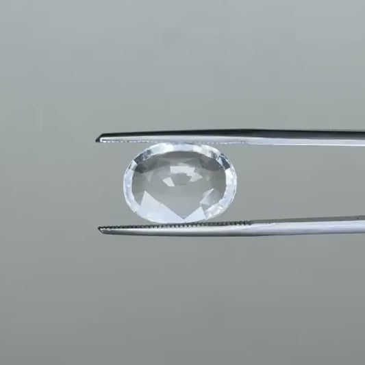 Natural White Topaz 6.33 Ct – Certified Gemstone