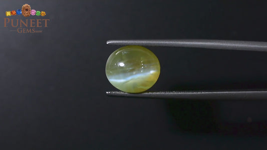 Natural Cat's Eye (Lehsunia) 9.12 CT - Certified