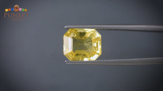Natural Yellow Sapphire (Pukhraj) 8.25 CT - Certified