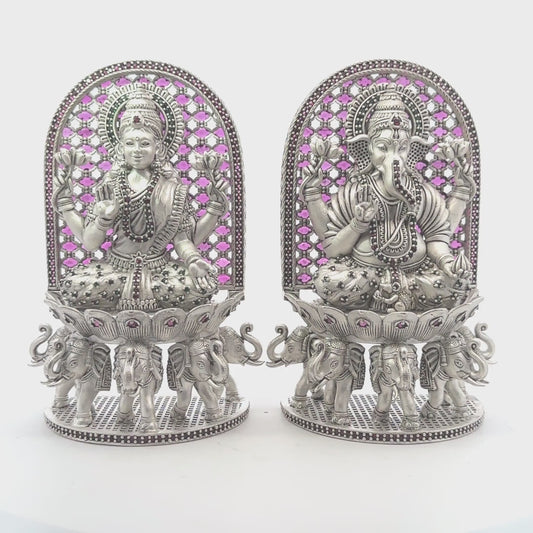 Silver Lakshmi Ganesh – 467 GM