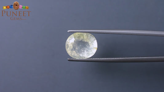 Natural Yellow Sapphire (Pukhraj) 6.48 CT - Certified