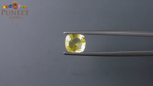 Natural Yellow Sapphire (Pukhraj) 2.54 CT - Certified