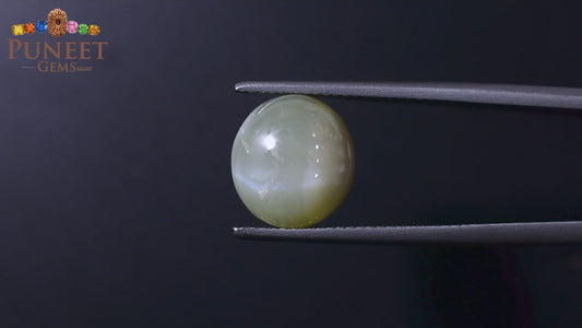 Natural Cat's Eye (Lehsunia) 8.64 CT - Certified
