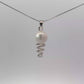 Natural Moti (Pearl) Pendant in Pure Silver – Certified Moon Gemstone for Peace & Emotional Balance