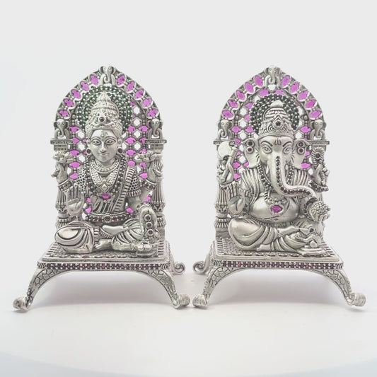 Silver Lakshmi Ganesh – 360 GM