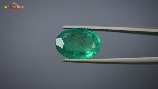 Natural Emerald (Panna) 7.03 CT – Certified Premium Gemstone