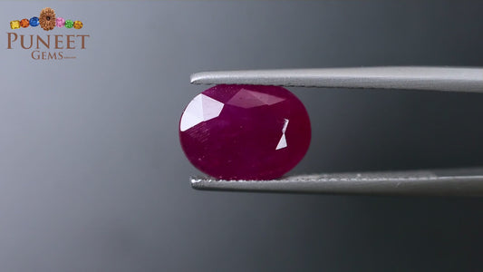 Natural Mozambique Ruby 3.49 Ct Certified