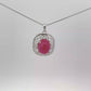 Natural Ruby Pendant in 925 Sterling Silver – Certified Manik Stone Pendant for Elegance & Energy
