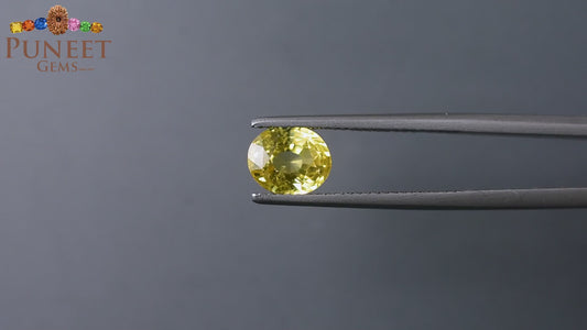 Natural Yellow Sapphire (Pukhraj) 2.61 CT - Certified
